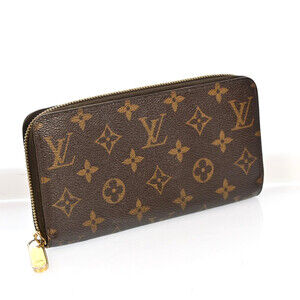 Auth Louis Vuitton Zippy Long Wallet #222244L25B